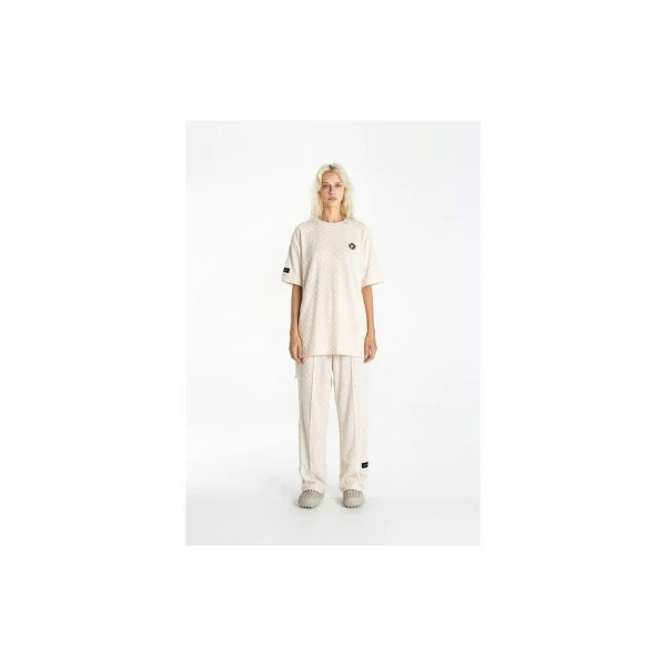 Mwm Square Pattem Soft Fabric T-Shirt (MW092020402 ECRU)