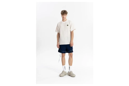 Mwm Pleated Texture Regular Fit T-Shirt (MW092020406 ECRU)