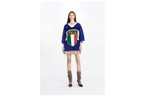 Mwm Ultra-Oversized Country Team Jersey T-Shirt (MW092020423 BLUE)