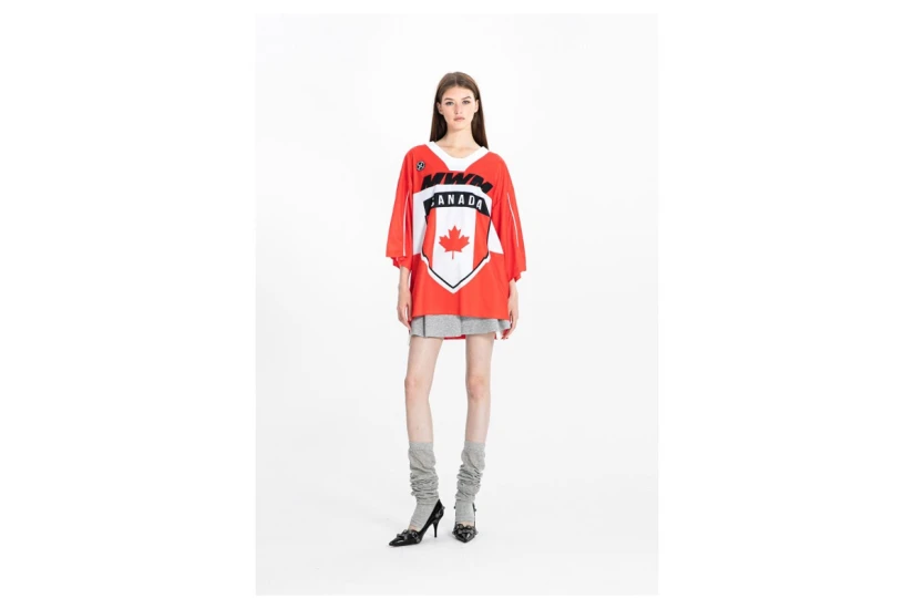 Mwm Country Team Jersey Unisex Κοντομάνικο T-Shirt Κόκκινο