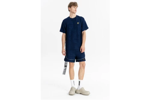 Mwm Two-Bone Pleated Texture Σορτς Αθλητικό (MW092040407 NAVY)