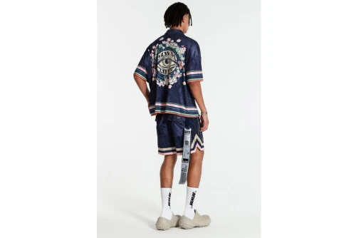 Mwm Colorblock Almond Blossom  Πουκάμισο Κοντομάνικο (MW092080389 NAVY)