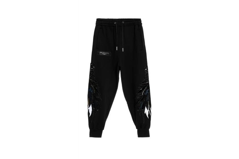 MWM Double Wings Unisex Παντελόνι Φόρμας Μαύρο