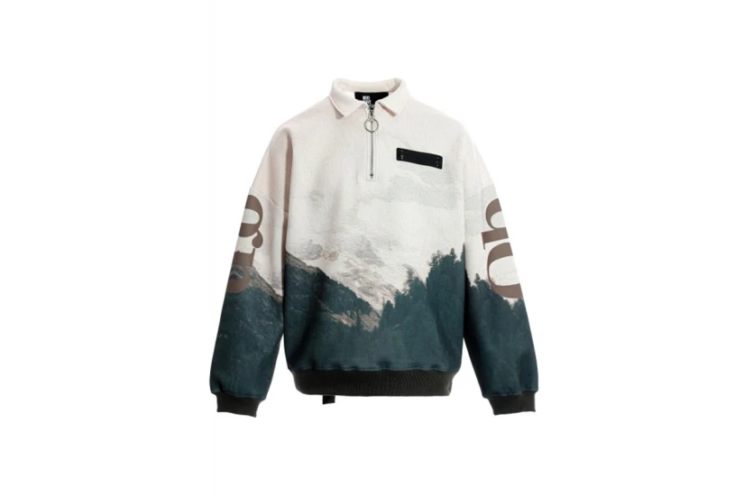 MWM Sudadera Unisex Μακρυμάνικη Μπλούζα με Φερμουάρ