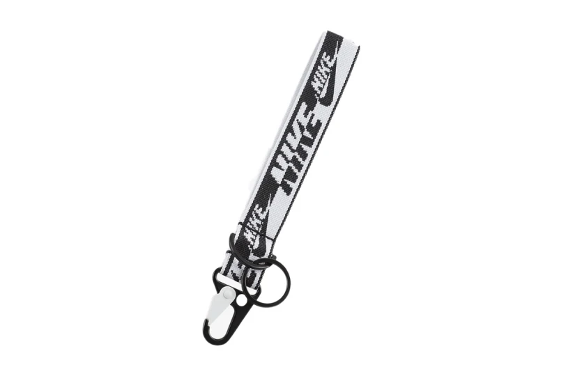 Nike Key Holder Wrist Lanyard Μπρελόκ Λευκό, Μαύρο