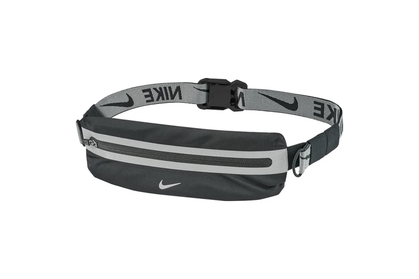 Nike Slim Waistpack Τσαντάκι Μέσης Μαύρα, Ασημί