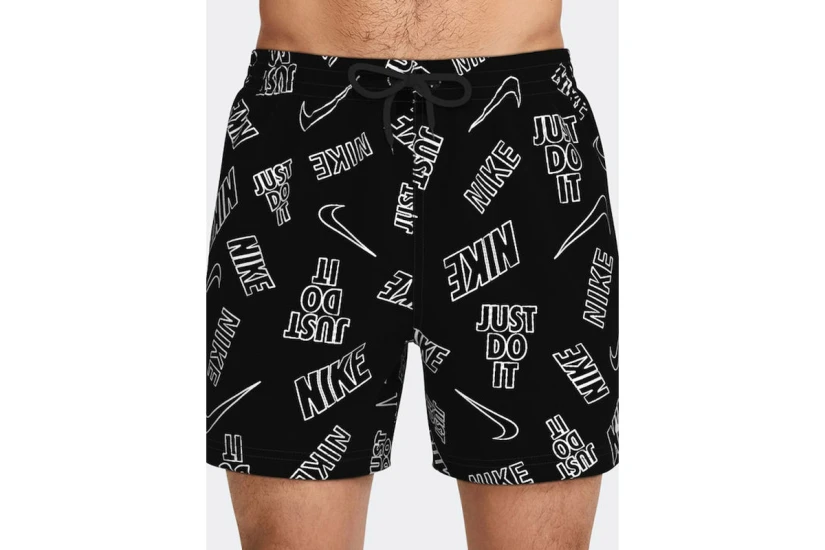 Nike Swim Breaker Brief-Lined Volley Ανδρικό Μαγιό Σορτς Μαύρο, Λευκό