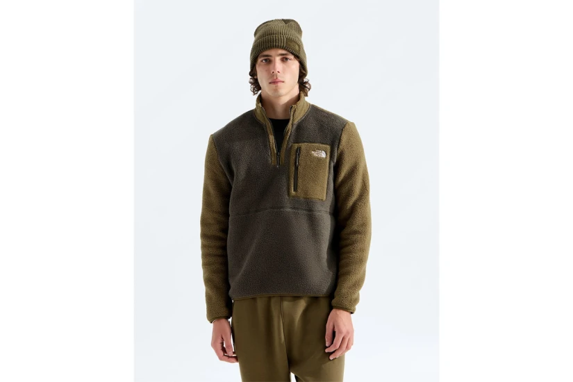 The North Face Yumiori Ανδρική Μακρυμάνικη Μπλούζα Fleece με Φερμουάρ Λαδί, Χακί