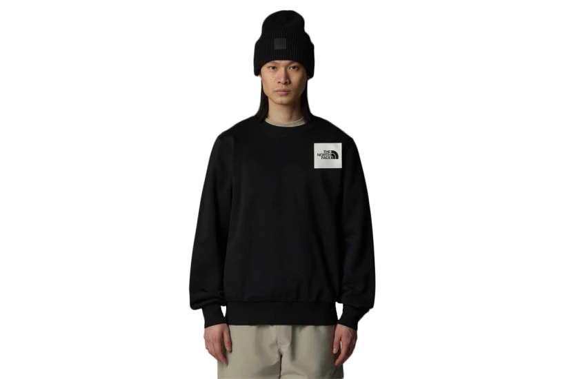 The North Face Fine Crew Ανδρική Μακρυμάνικη Μπλούζα Μαύρη