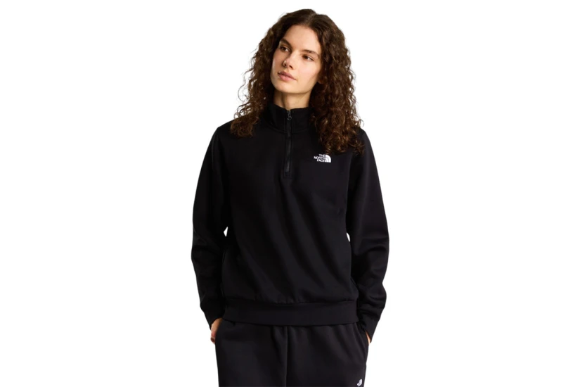 The North Face Evolution Simple Dome Γυναικεία Μακρυμάνικη Μπλούζα με Φερμουάρ Μαύρη
