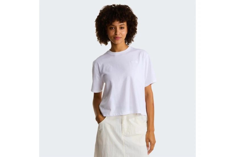The North Face Evolution Simple Dome Γυναικείο Κοντομάνικο Cropped T-Shirt Λευκό
