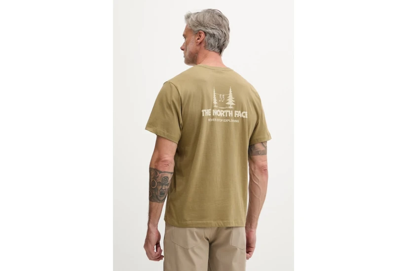 The North Face Camping Relaxed Graphic Ανδρικό Κοντομάνικο T-Shirt Λαδί, Μπεζ