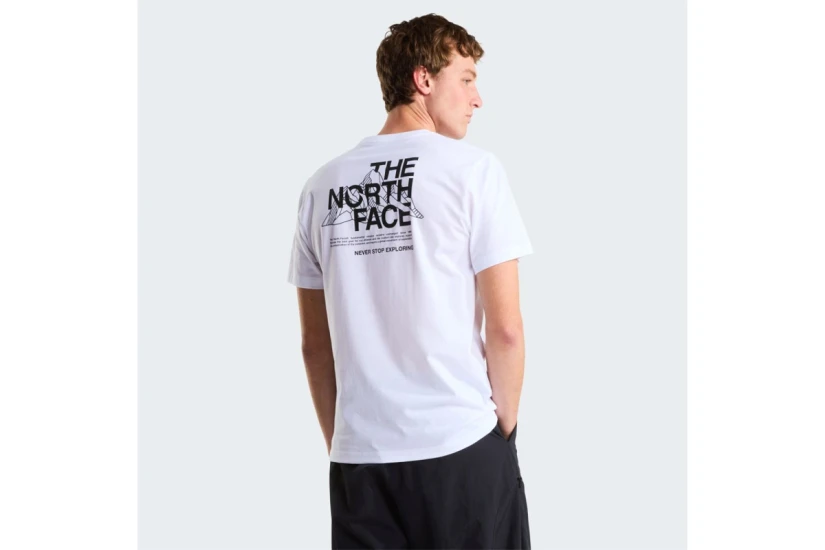 The North Face Mountain Sketch Ανδρικό Κοντομάνικο T-Shirt Λευκό, Μαύρο