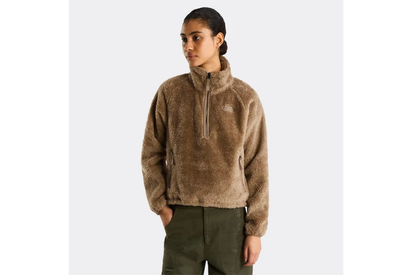 The North Face Osito Evolve Γυναικεία Μακρυμάνικη Μπλούζα Fleece με Φερμουάρ Καφέ