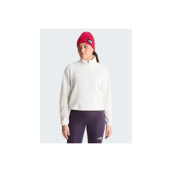 The North Face Novelty Logo Glacier Fleece Μπλούζα Με Φερμουάρ Γυναικεία (NF0A8J3ZQLI1)