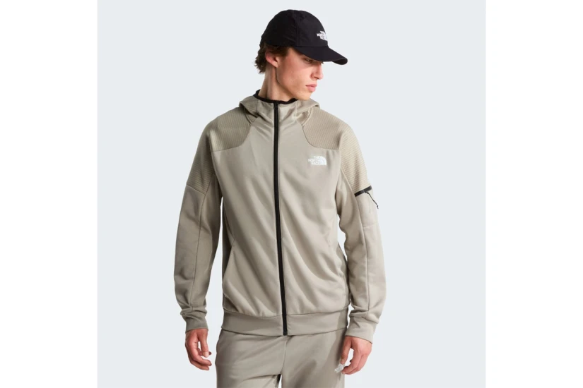 The North Face Mountain Athletics Fleece 2.0 Ανδρική Πολυεστερική Ζακέτα με Κουκούλα Γκρι