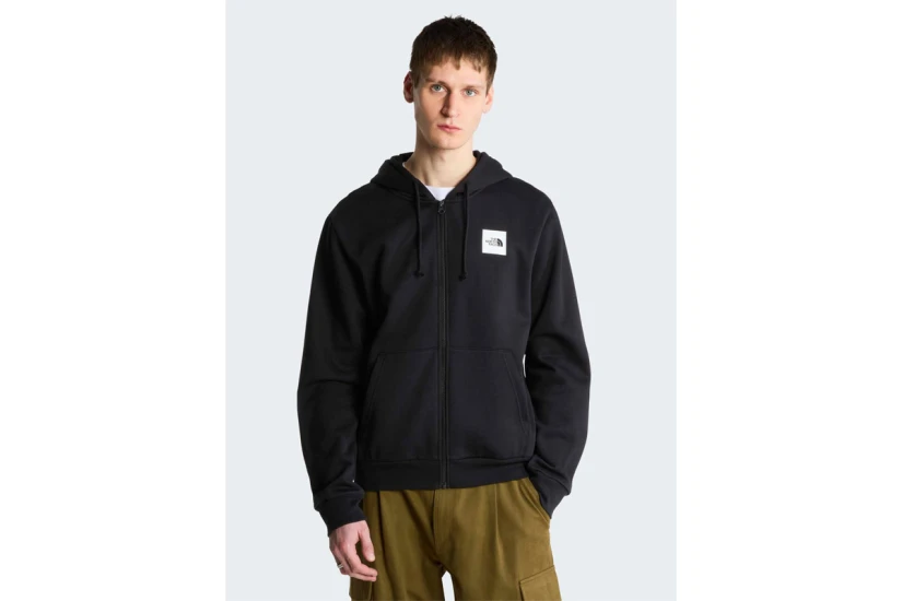 The North Face Box Half Dome Ανδρική Βαμβακερή Ζακέτα με Κουκούλα Μαύρη