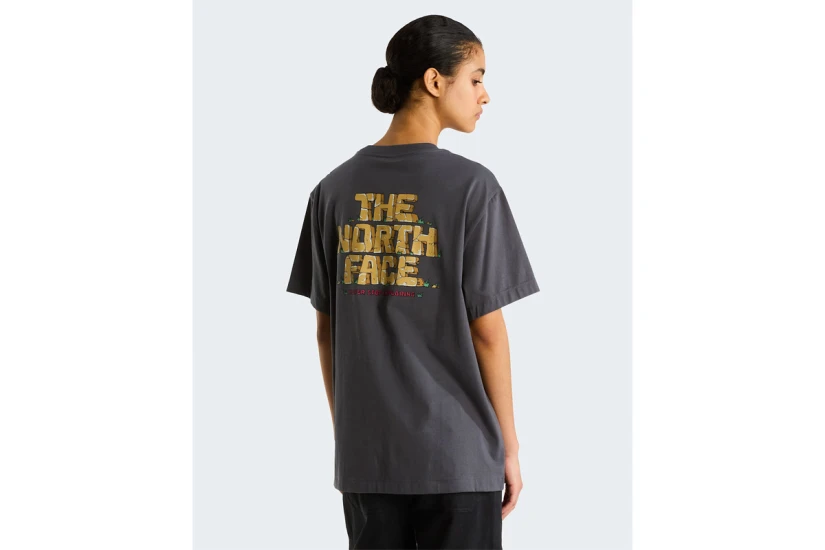 The North Face Stone Logo Graphic Unisex Κοντομάνικο T-Shirt Ανθρακί