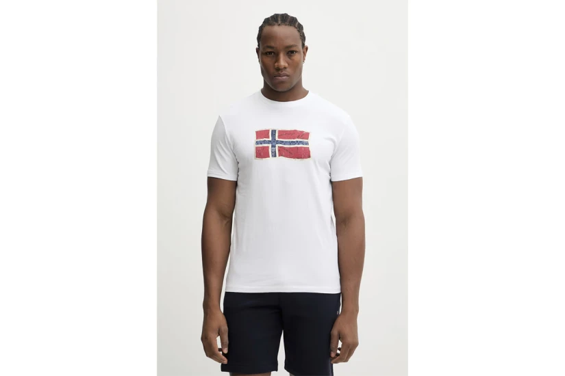 Napapijri Mahsa Ανδρικό Κοντομάνικο T-Shirt Λευκό