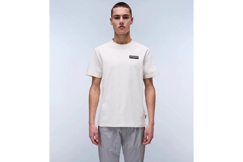 Napapijri S-Iaato Ανδρικό Κοντομάνικο T-Shirt Εκρού