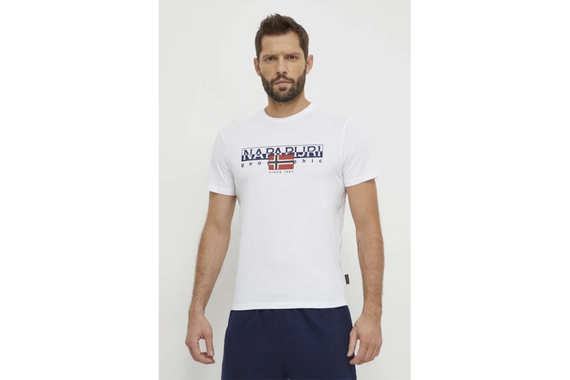 Napapijri Aylmer Ανδρικό Κοντομάνικο T-Shirt Λευκό