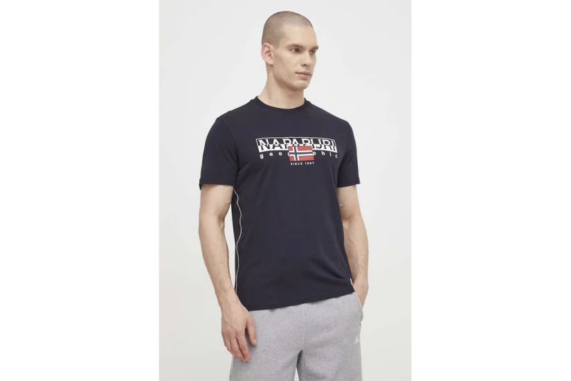 Napapijri Aylmer Ανδρικό Κοντομάνικο T-Shirt Μαύρο
