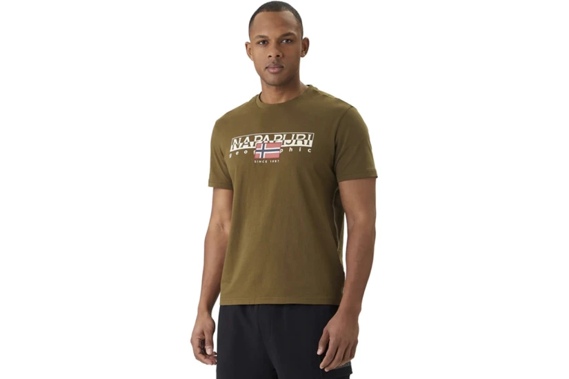 Napapijri Aylmer Ανδρικό Κοντομάνικο T-Shirt Χακί