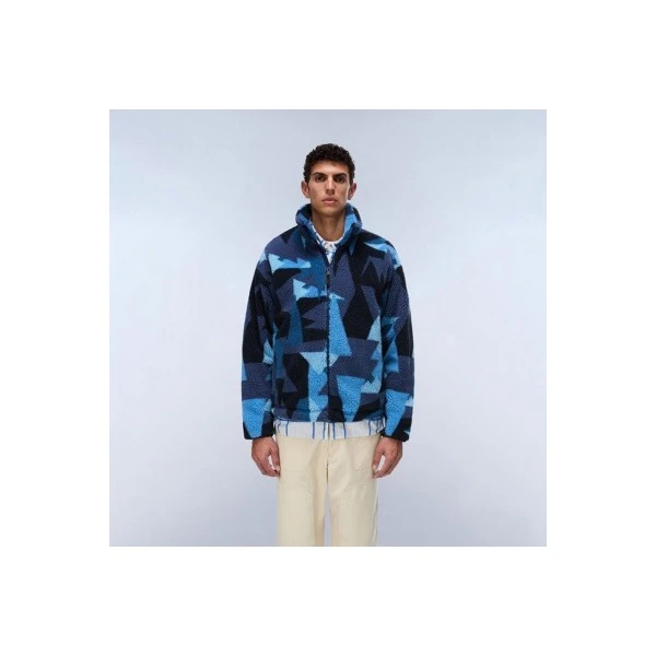 Napapijri Geometric-Print Ζακέτα Fleece Ανδρική (NP0A8AO4FXJ1)