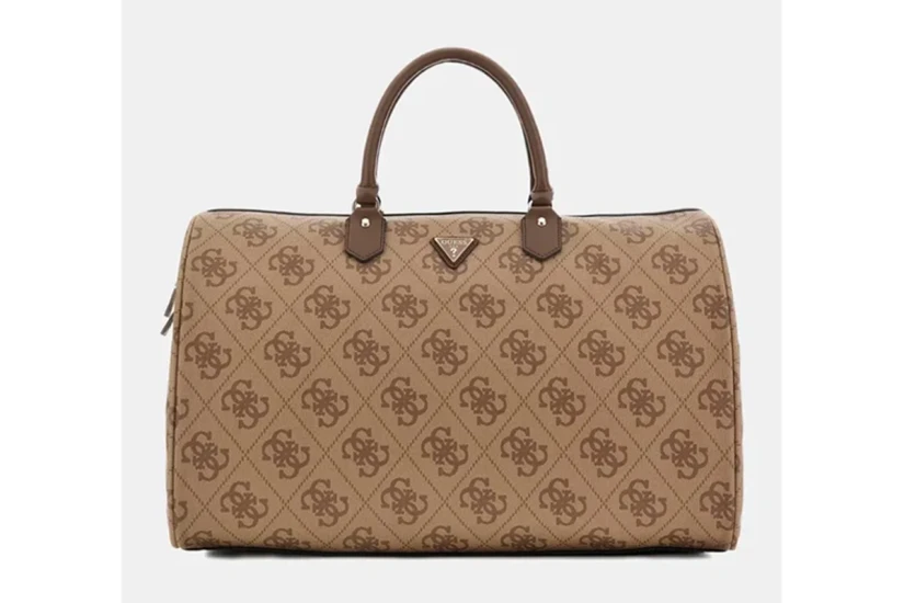 Guess Berta Travel Τσάντα Ώμου - Χειρός Fashion Μπεζ, Καφέ