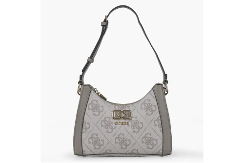 Guess Karnilla Logo Τσάντα Ώμου (OS990118 DARK TAUPE LOGO)