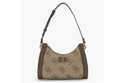 Guess Karnilla Logo Τσάντα Ώμου (OS990118 LATTE LOGO-BROWN)