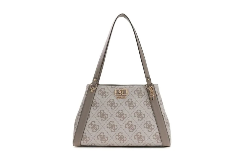 Guess Karnilla Logo Τσάντα Ώμου - Χειρός Πουρό