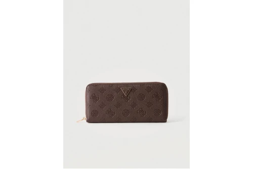 Guess Blake Slg Large Zip Around Πορτοφόλι (PD2222146 BROWN LOGO)