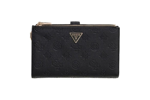 Guess Blake Slg Double Zip Organizer Πορτοφόλι (PD2222157 BLACK LOGO)