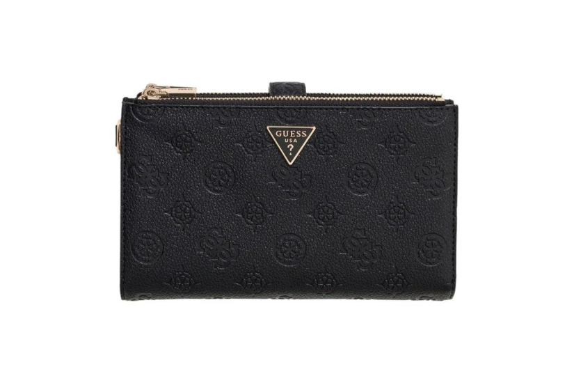 Guess Blake Slg Double Zip Organizer Πορτοφόλι (PD2222157 BLACK LOGO)