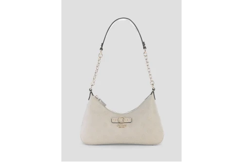 Guess Dita Logo Τσάντα Ώμου (PD760218 LIGHT TAUPE LOGO)