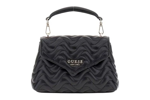 Guess Melisandra Mini Τσαντάκι Χιαστί - Ώμου (QG965378 BLACK)