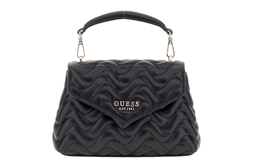 Guess Melisandra Mini Τσαντάκι Χιαστί - Ώμου Μαύρο