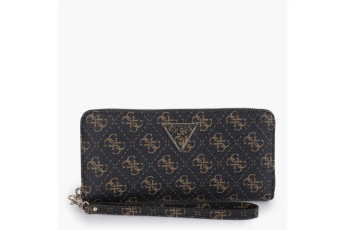 Guess Laurel 4G Logo Maxi Πορτοφόλι (QL7459146 BROWN LOGO)
