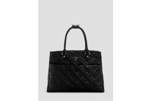 Guess Adelasia Embossed-4G Logo Τσάντα Tote (QL9658919 BLACK)