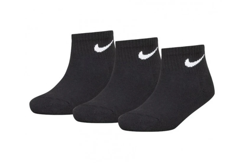 Nike Dri-FIT Kάλτσες Μέχρι Τον Αστράγαλο Μαύρες 3 Τεμάχια