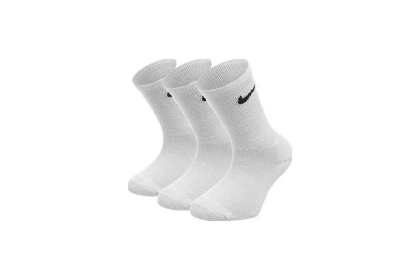 Nike Cushioned Crew Unisex Βρεφικές Kάλτσες Λευκές 3 Τεμάχια