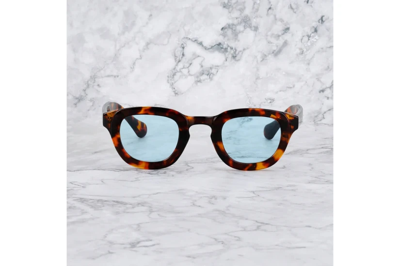 Explicit Poets Robin Unisex Γυαλιά Ηλίου Καφέ, Μπλε