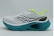 Saucony Triumph 24 Ανδρικά Αθλητικά Παπούτσια για Τρέξιμο Γκρι Ανοιχτό, Πετρόλ, Λευκά, Λαχανί