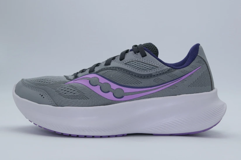 Saucony Cohesion 18 Αθλητικά Παπούτσια για Τρέξιμο Γκρι, Λιλά