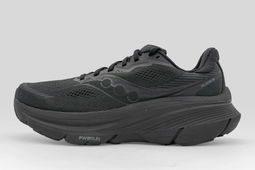 Saucony Guide 19 Ανδρικά Αθλητικά Παπούτσια για Τρέξιμο Μαύρα