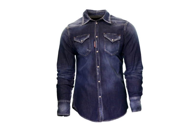 Dsquared2 Classic Western Ανδρικό Μακρυμάνικο Πουκάμισο Μπλε