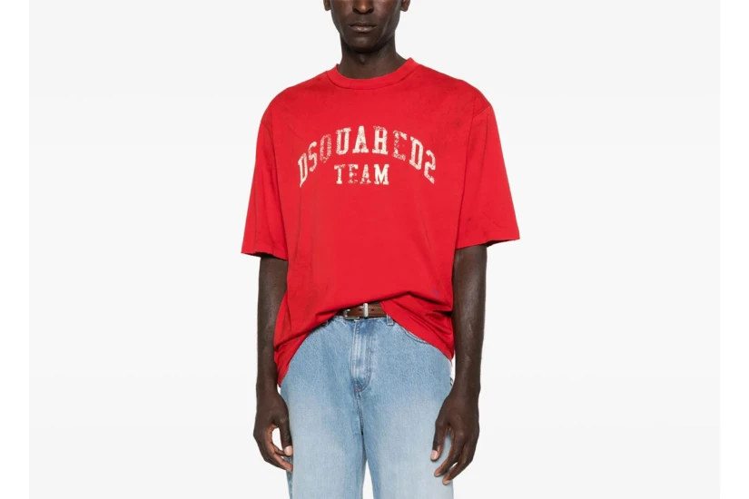 Dsquared2 Ανδρικό Κοντομάνικο T-Shirt Κόκκινο