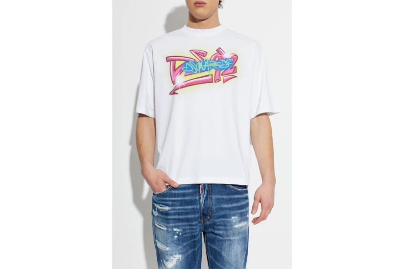 Dsquared2 Graphic Print Ανδρικό Κοντομάνικο T-Shirt
