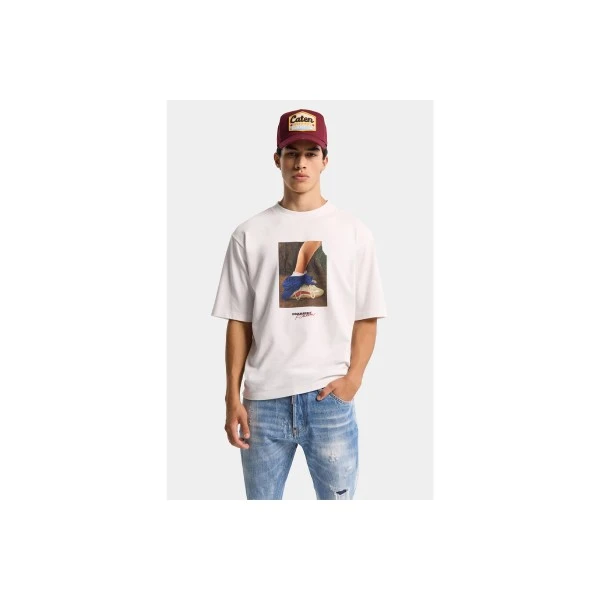 Dsquared2 X Felix Chesher Print T-Shirt Ανδρικό (S71GD1654 D20033 100)